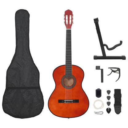 12.-tlg. Klassische Gitarre Set für Anfänger 4/4 39"