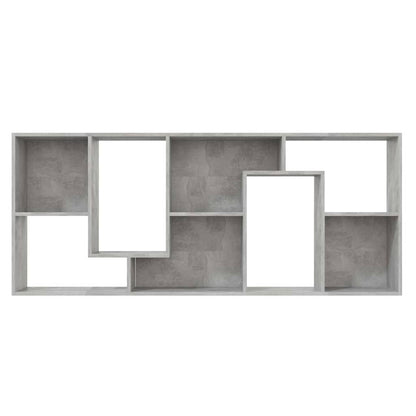 Bücherregal Betongrau 67x24x161 cm Holzwerkstoff