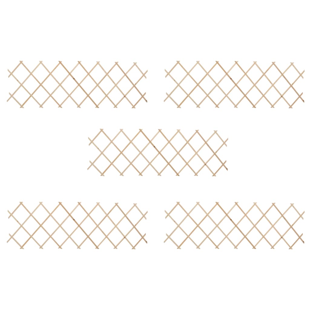 Scherenzaun 5 Stk. Tannenholz 180x60 cm