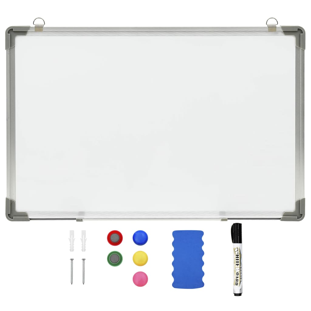 Magnetisches Whiteboard Weiß 60 x 40 cm Stahl