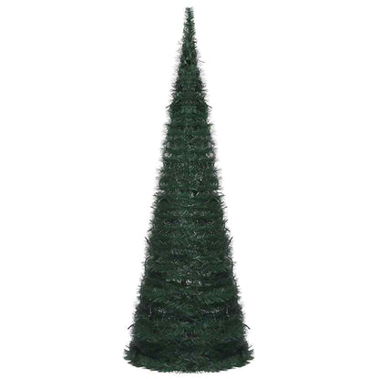 Künstlicher Pop-Up-Weihnachtsbaum mit Beleuchtung Grün 180 cm