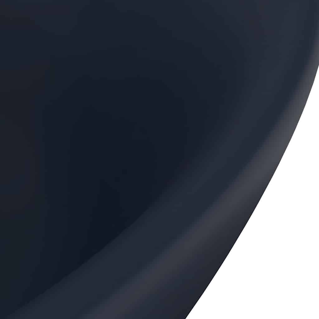 Luxus-Waschbecken Überlauf Matt Dunkelblau 58,5x39cm Keramik