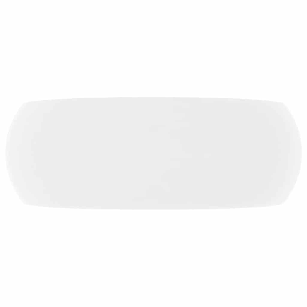 Luxuriöses Waschbecken Rund Matt Weiß 40x15 cm Keramik