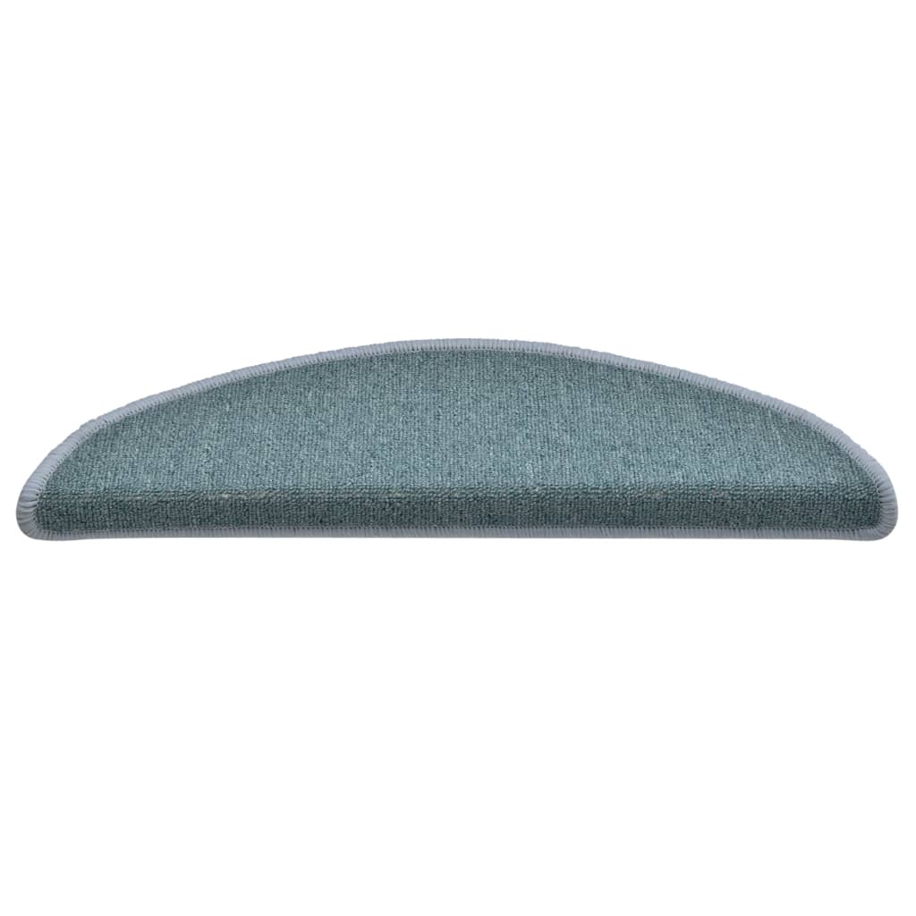 Stufenmatten 15 Stk. 56x17x3 cm Seeblau Halbrund