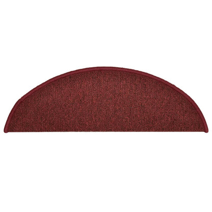 Stufenmatten 15 Stk. 56x17x3 cm Bordeaux Halbrund
