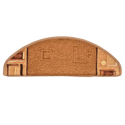 Treppenmatten Selbstklebend 15 Stk. Beige 65x21x4 cm