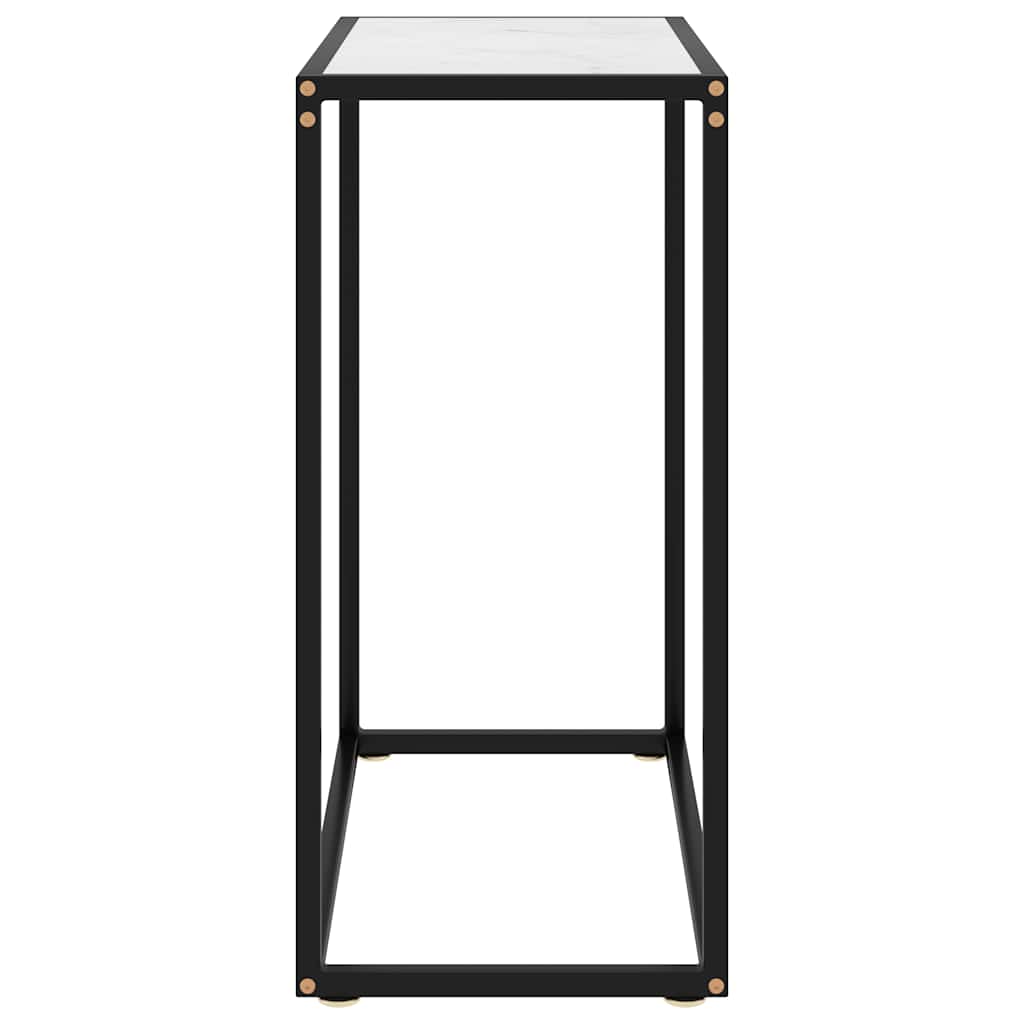 Konsolentisch Weiß 60x35x75 cm Hartglas
