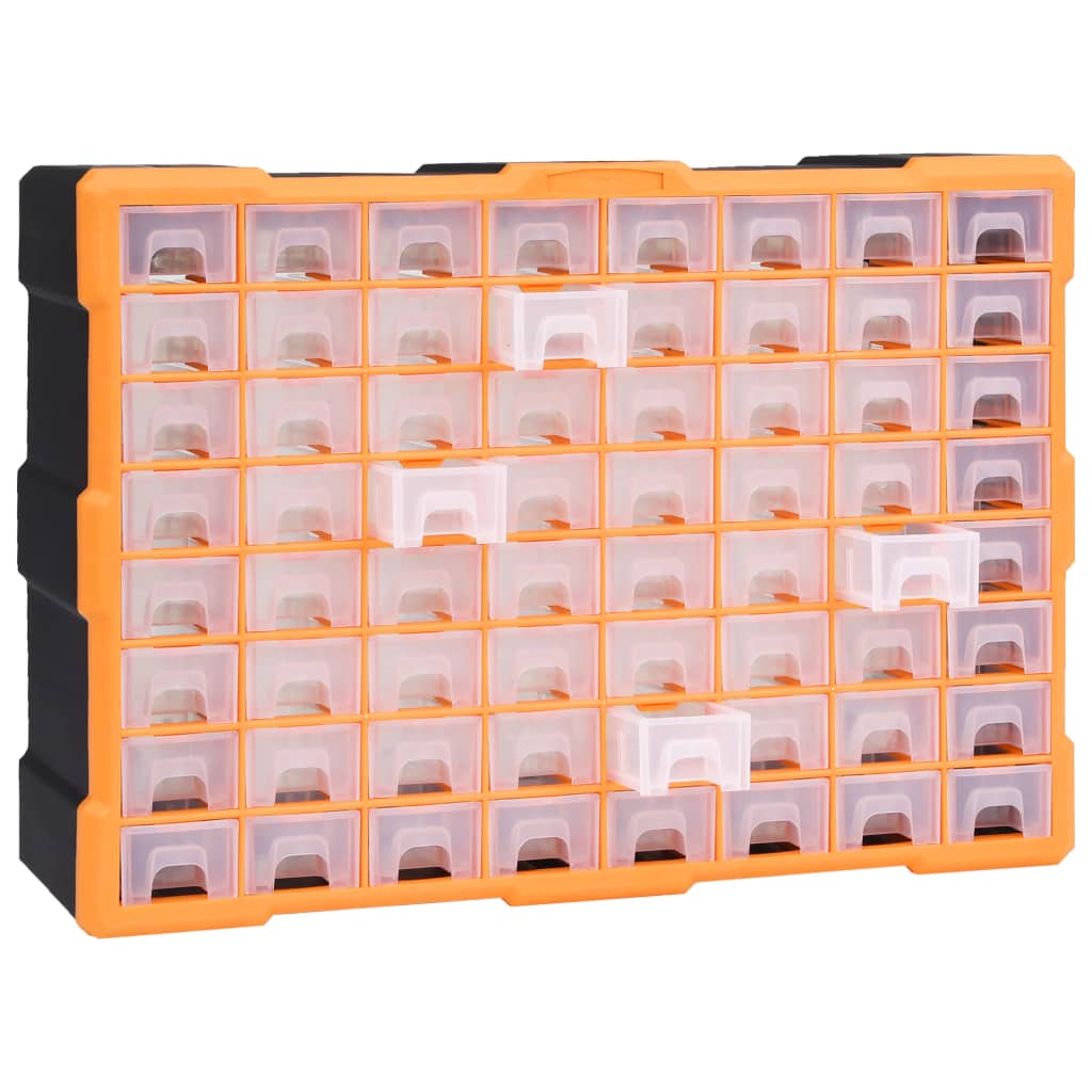 Multi-Schubladen-Organizer mit 64 Schubladen 52x16x37,5 cm