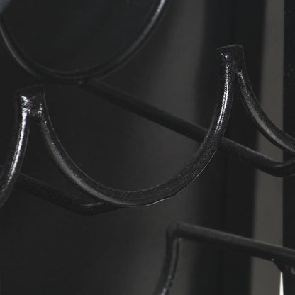 Traktor-Weinschrank Weiß 49x31x172 cm Raues Mangoholz