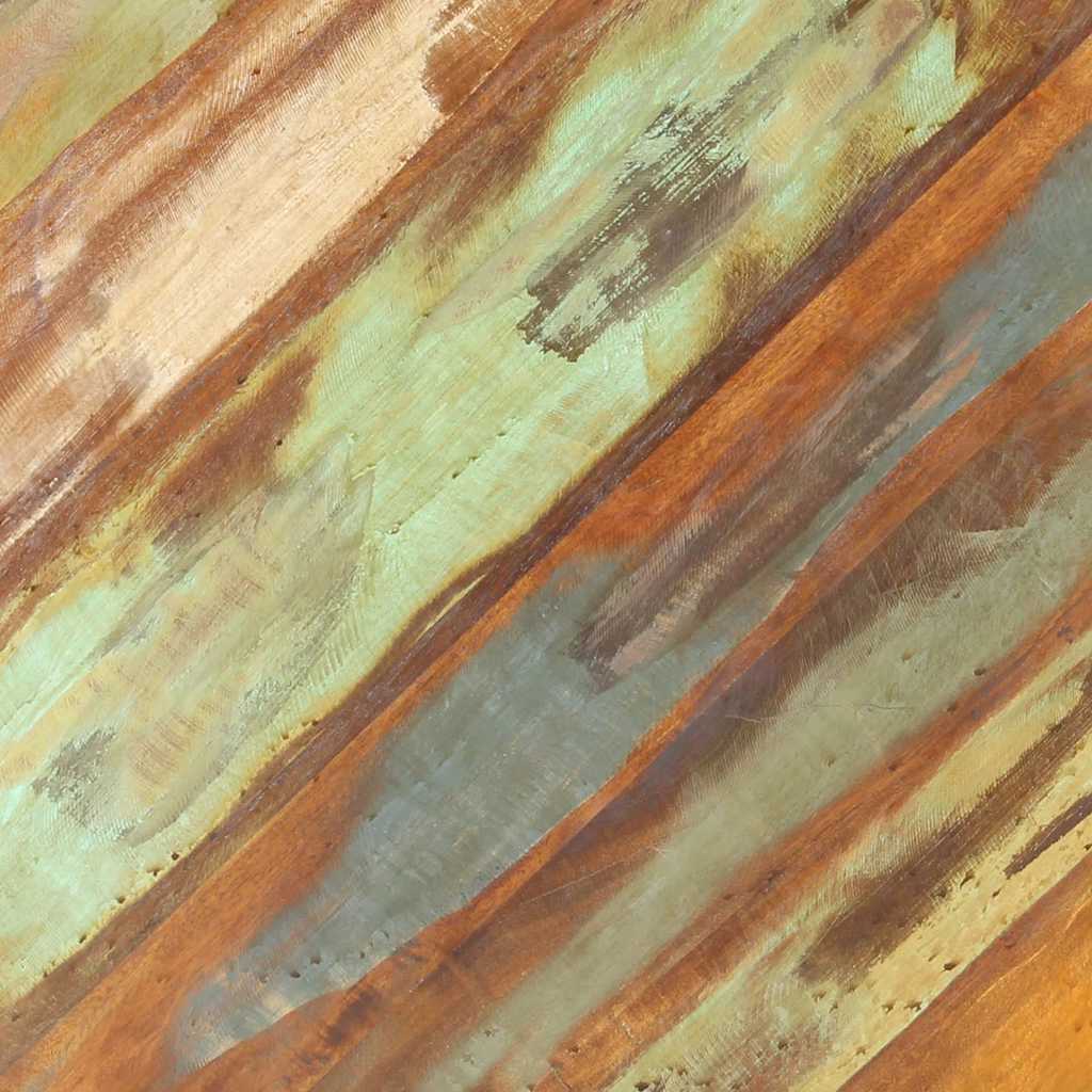 Couchtisch Ø68x43 cm Recyceltes Massivholz