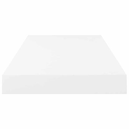 Schweberegal Hochglanz-Weiß 50x23x3,8 cm MDF