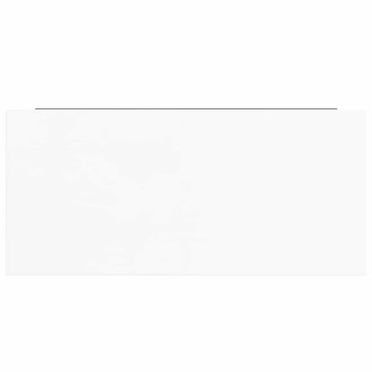 Schweberegal Hochglanz-Weiß 50x23x3,8 cm MDF