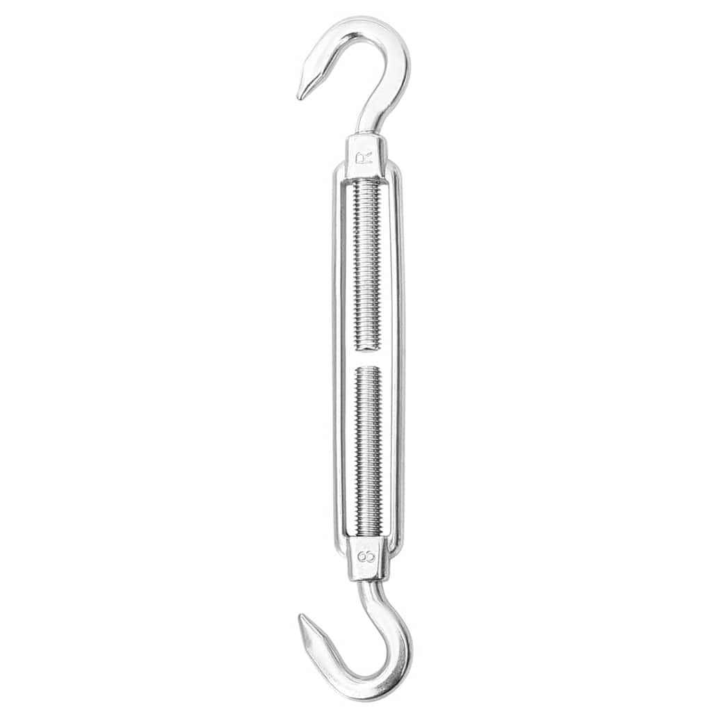 9-tlg. Sonnensegel Zubehör-Set Edelstahl