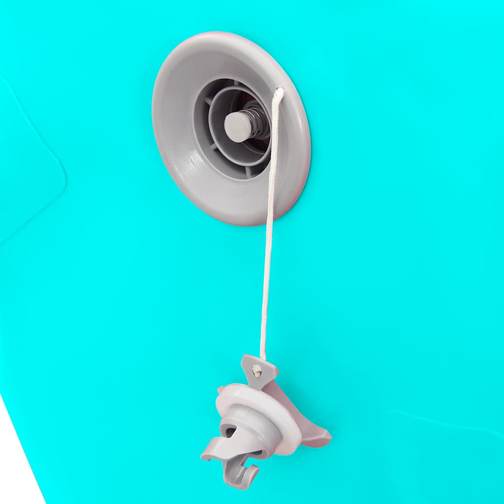 Aufblasbare Gymnastik-Rolle mit Pumpe 120x90 cm PVC Grün