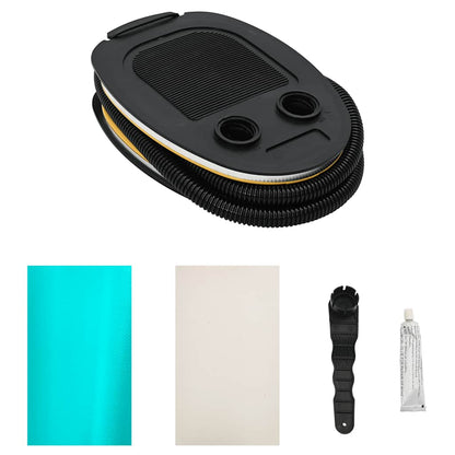 Aufblasbare Gymnastik-Rolle mit Pumpe 120x90 cm PVC Grün