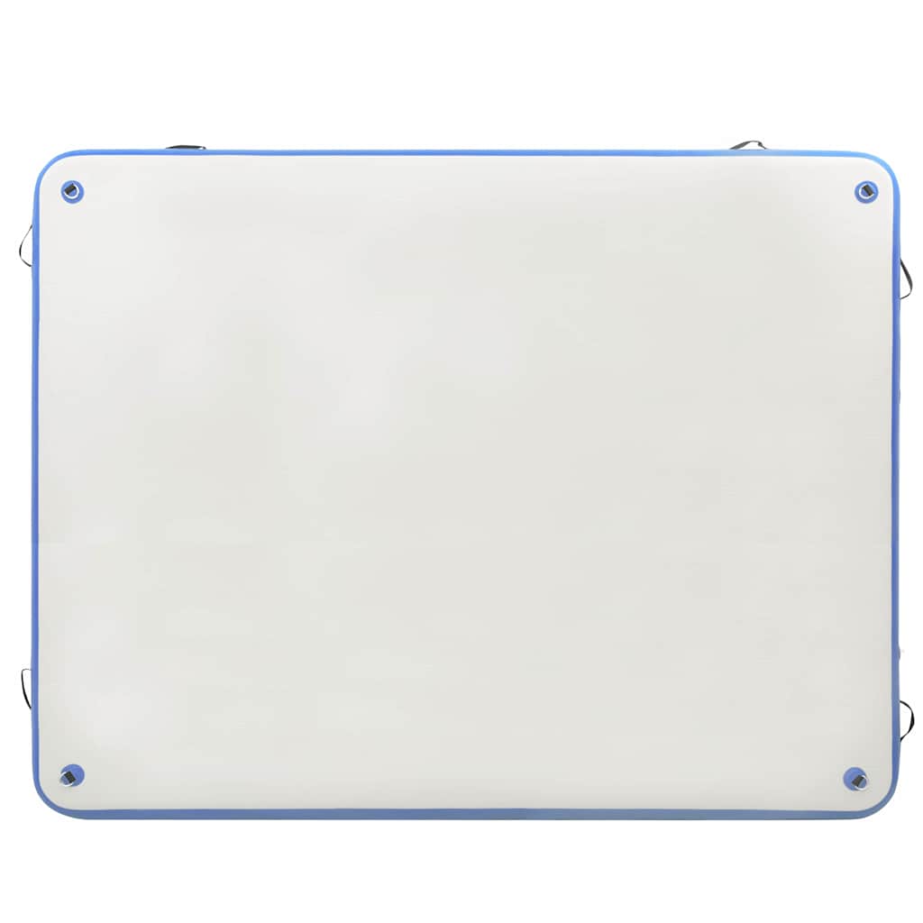 Aufblasbare Schwimmmatte Blau und Weiß 300x300x15 cm