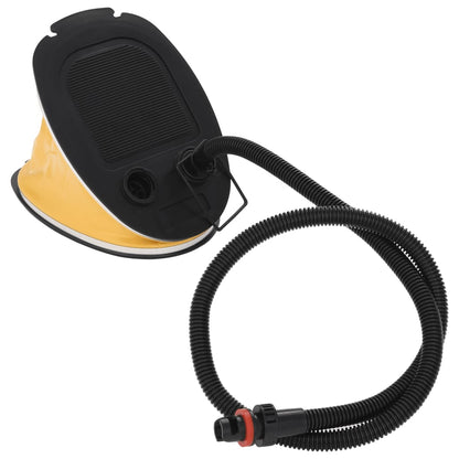 Fußpumpe 26x18 cm PP und PE Grau und Gelb