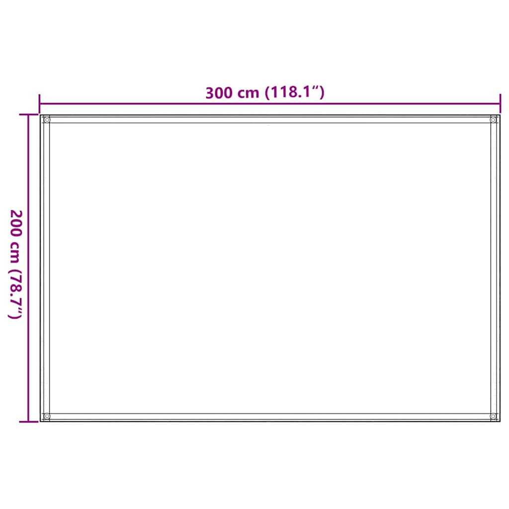 Zeltteppich 200x300 cm Blau HDPE