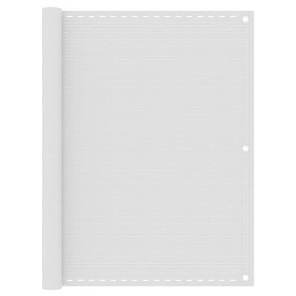 Balkon-Sichtschutz Weiß 120x400 cm HDPE