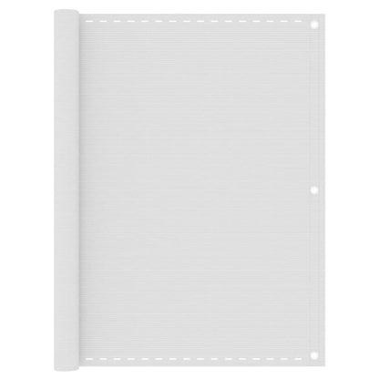 Balkon-Sichtschutz Weiß 120x500 cm HDPE
