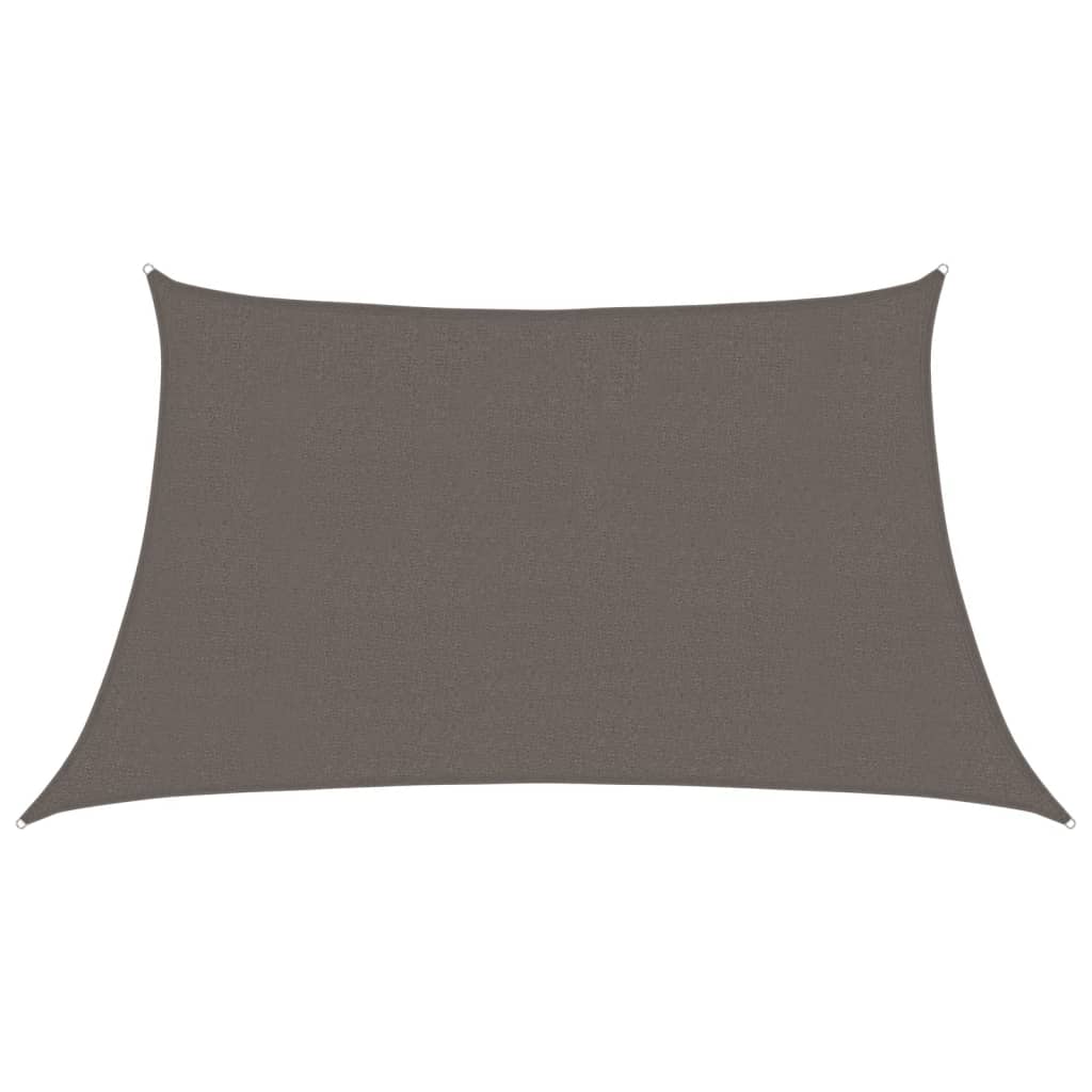 Sonnensegel 160 g/m² Anthrazit 3/4x2 m HDPE