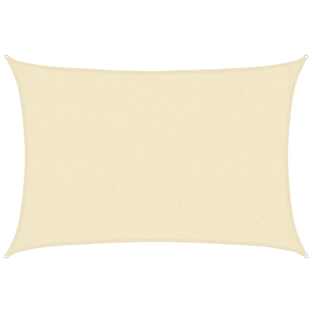 Sonnensegel 160 g/m² Creme 2,5x3,5 m HDPE