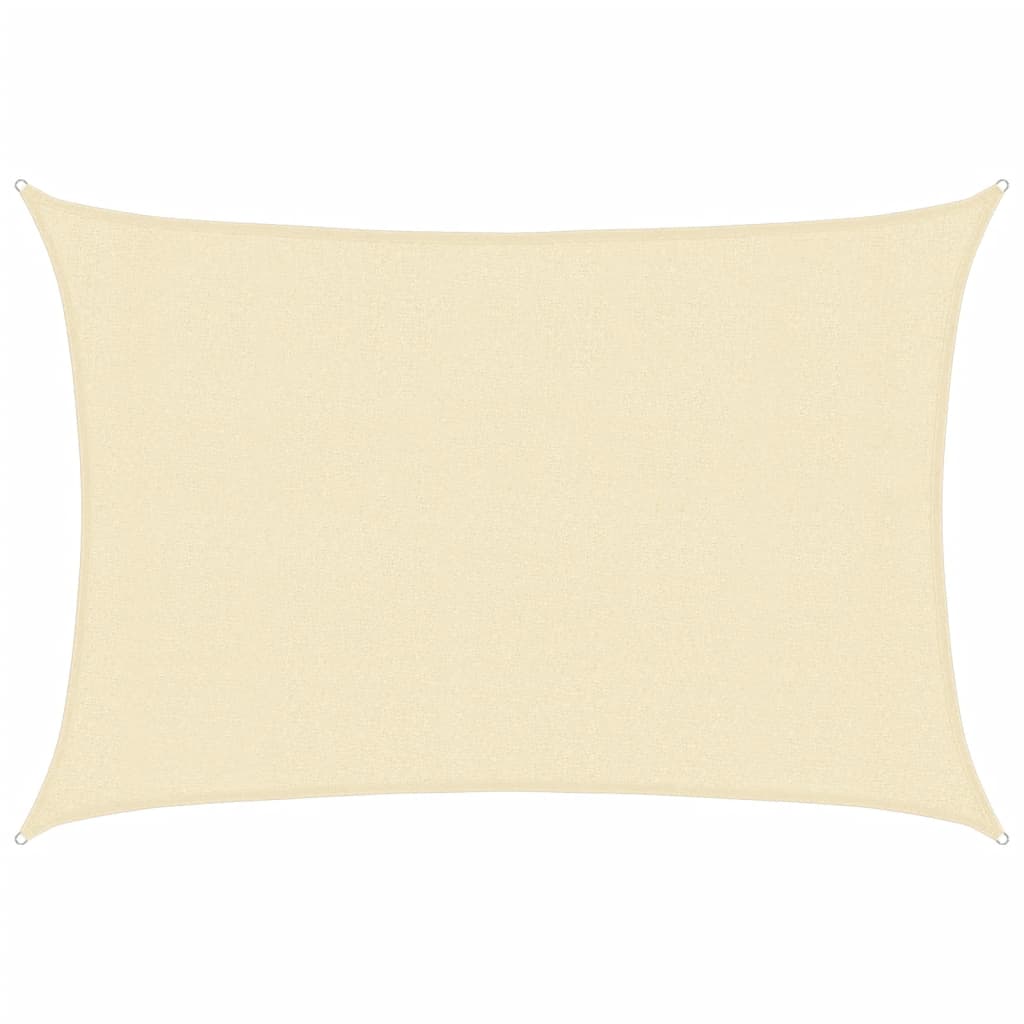 Sonnensegel 160 g/m² Creme 3x4 m HDPE