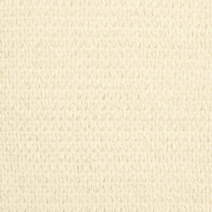 Sonnensegel 160 g/m² Creme 3,5x3,5x4,9 m HDPE