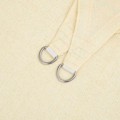 Sonnensegel 160 g/m² Creme 4x4x5,8 m HDPE