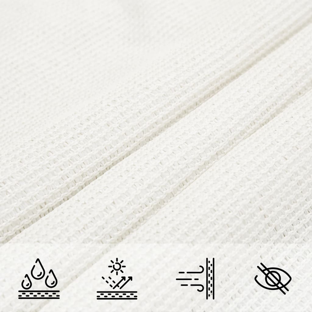 Sonnensegel 160 g/m² Weiß 2x4,5 m HDPE