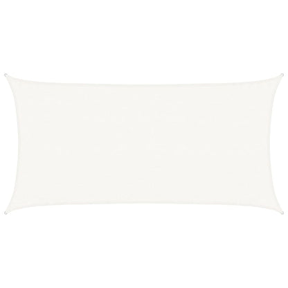Sonnensegel 160 g/m² Weiß 3x6 m HDPE
