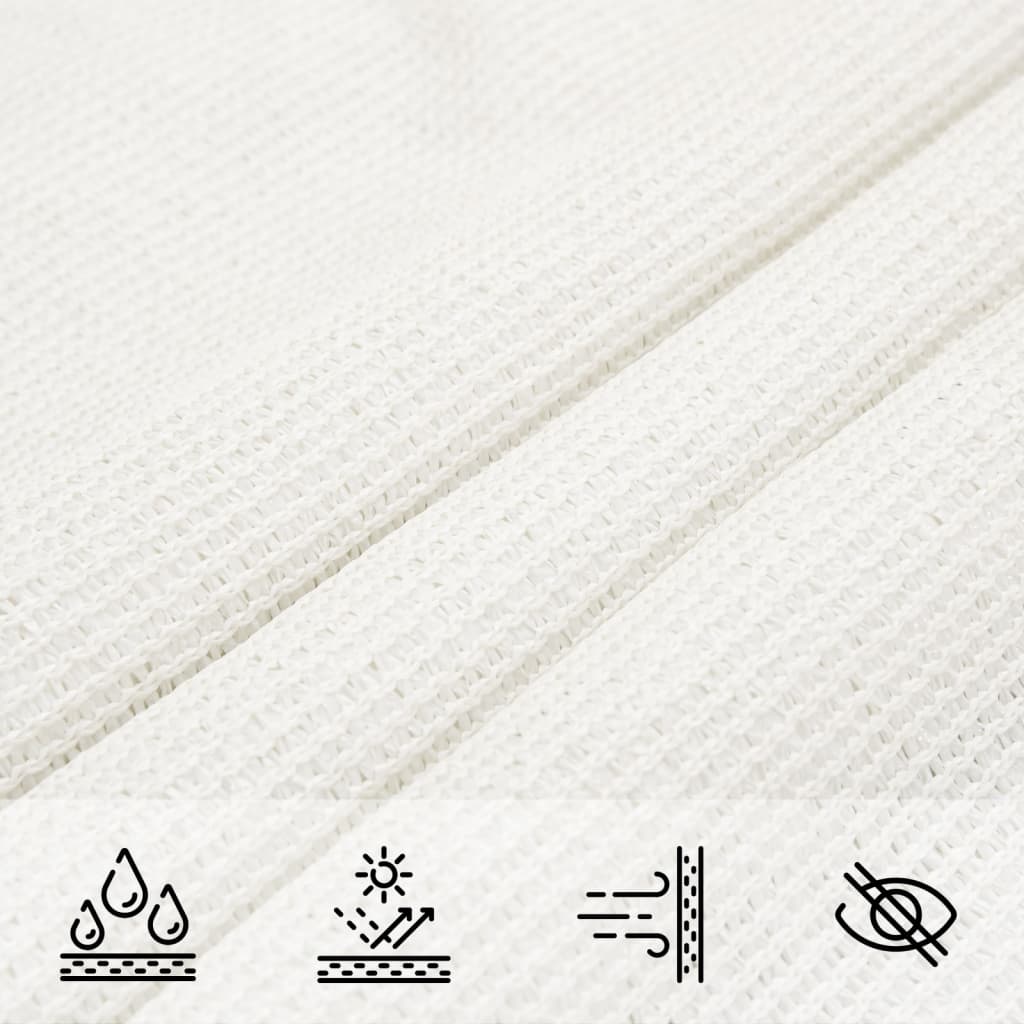 Sonnensegel 160 g/m² Weiß 5x6 m HDPE