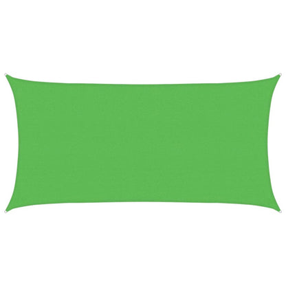 Sonnensegel 160 g/m² Rechteckig Hellgrün 2,5x5 m HDPE