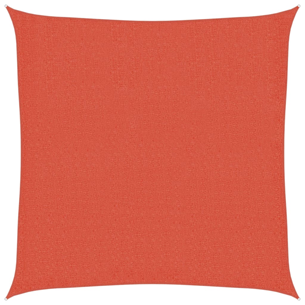 Sonnensegel 160 g/m² Terrakottarot 2x2 m HDPE