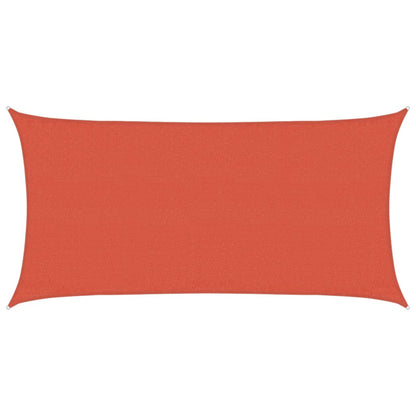 Sonnensegel 160 g/m² Terrakottarot 3x6 m HDPE