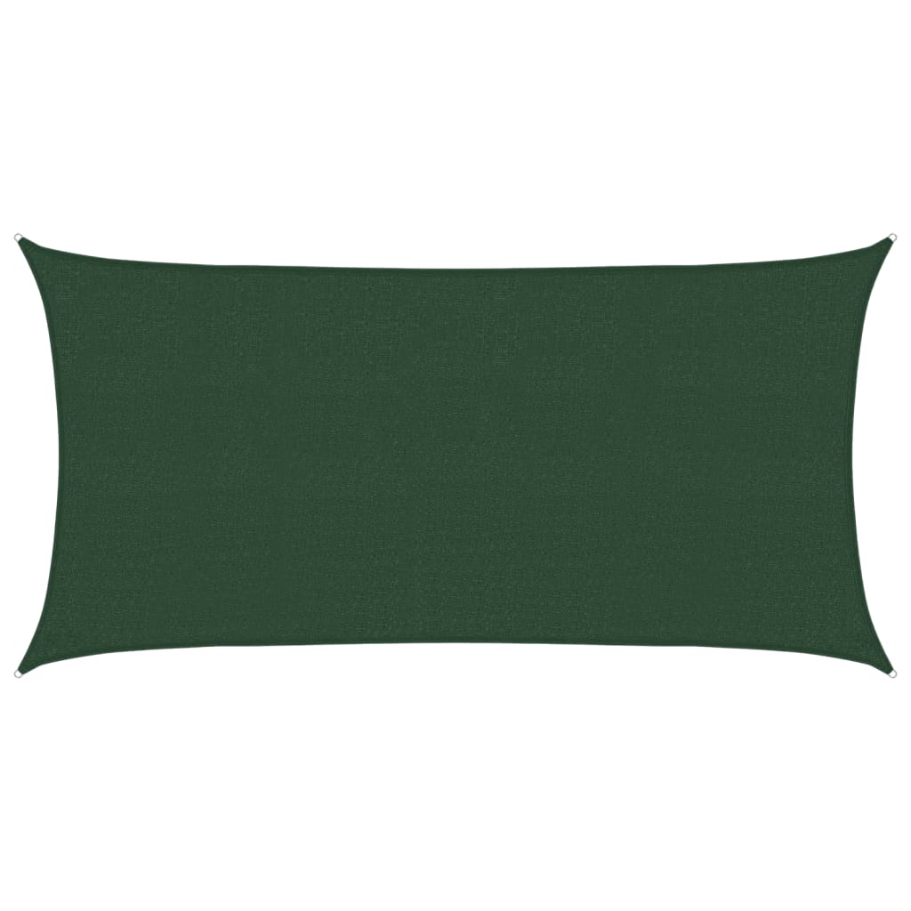 Sonnensegel 160 g/m² Dunkelgrün 2x3,5 m HDPE