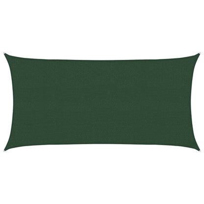 Sonnensegel 160 g/m² Dunkelgrün 2x3,5 m HDPE