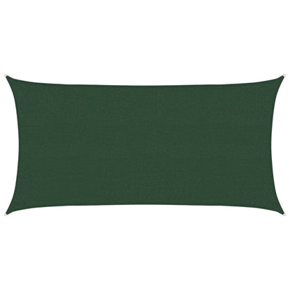 Sonnensegel 160 g/m² Dunkelgrün 2x4 m HDPE