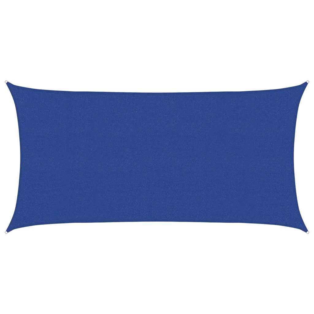 Sonnensegel 160 g/m² Rechteckig Blau 2,5x5 m HDPE