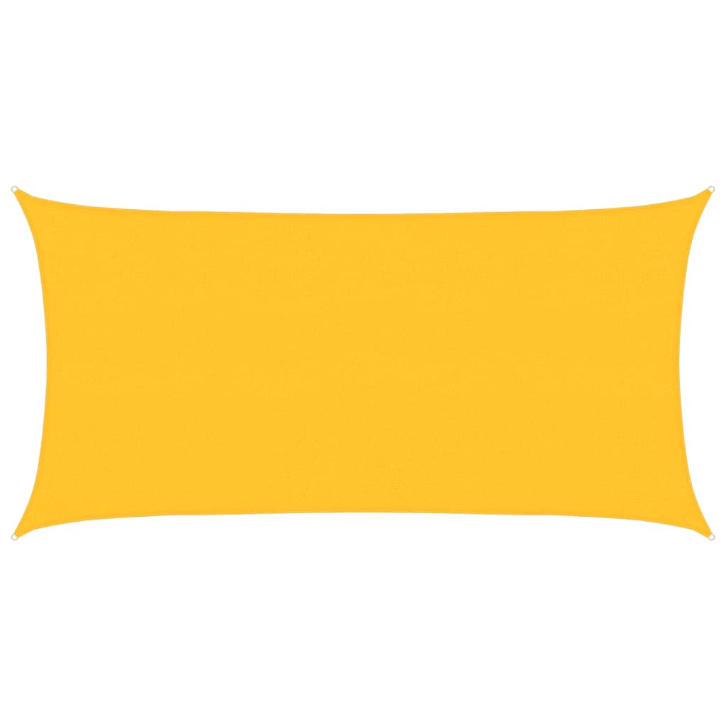 Sonnensegel 160 g/m² Gelb 2,5x5 m HDPE