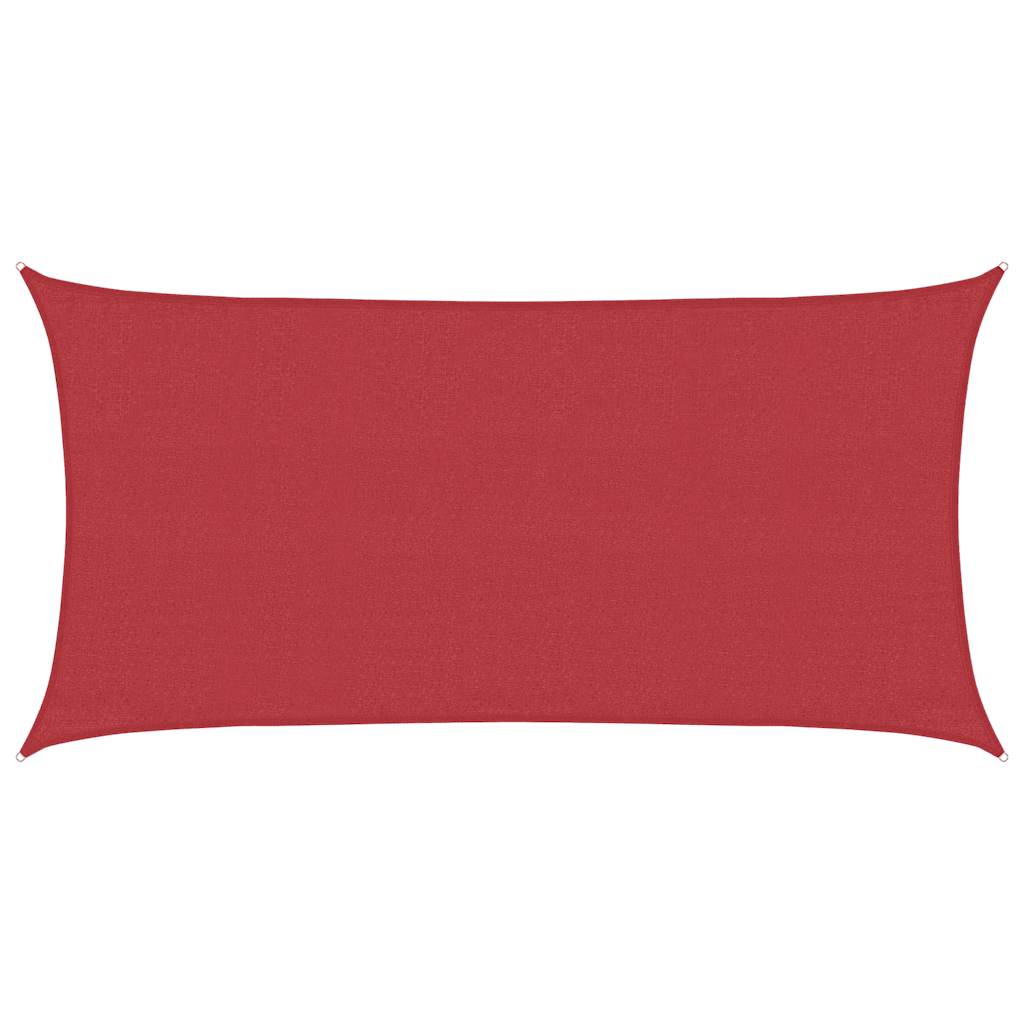 Sonnensegel 160 g/m² Rot 3x6 m HDPE