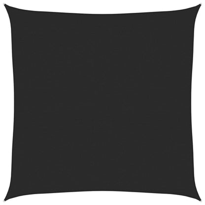 Sonnensegel 160 g/m² Schwarz 6x6 m HDPE