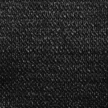 Sonnensegel 160 g/m² Schwarz 5x6x6 m HDPE