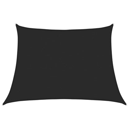 Sonnensegel 160 g/m² Schwarz 4/5x3 m HDPE