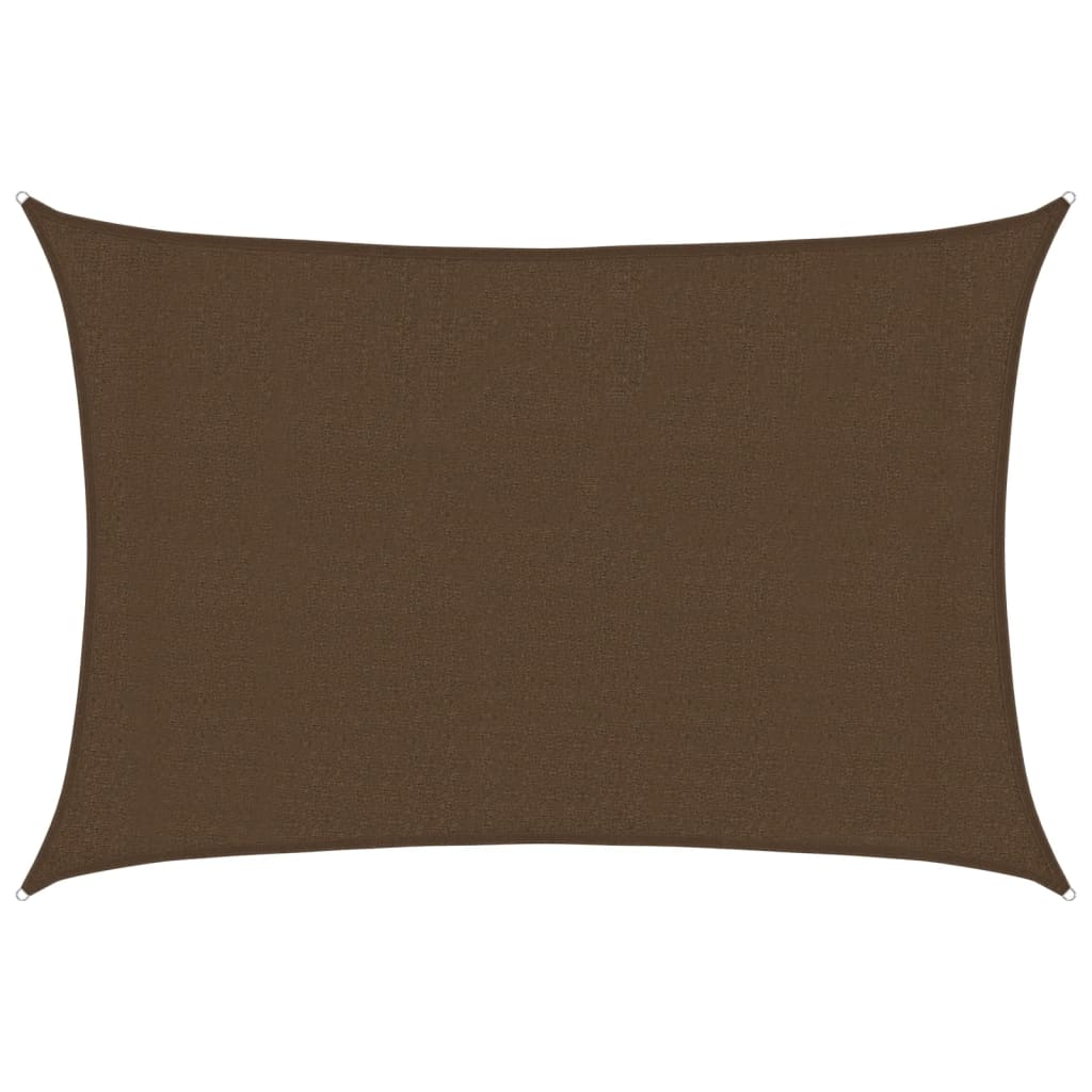 Sonnensegel 160 g/m² Braun 3x4 m HDPE
