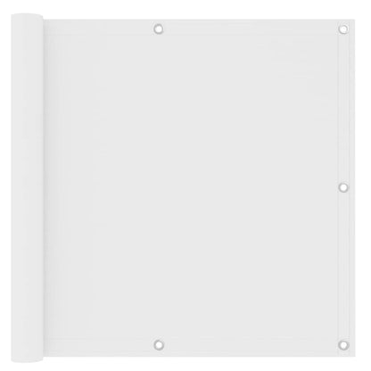 Balkon-Sichtschutz Weiß 90x400 cm Oxford-Gewebe