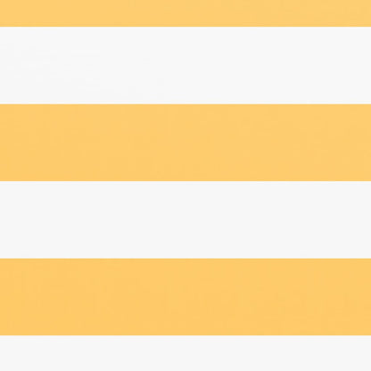 Balkon-Sichtschutz Weiß und Gelb 75x400 cm Oxford-Gewebe