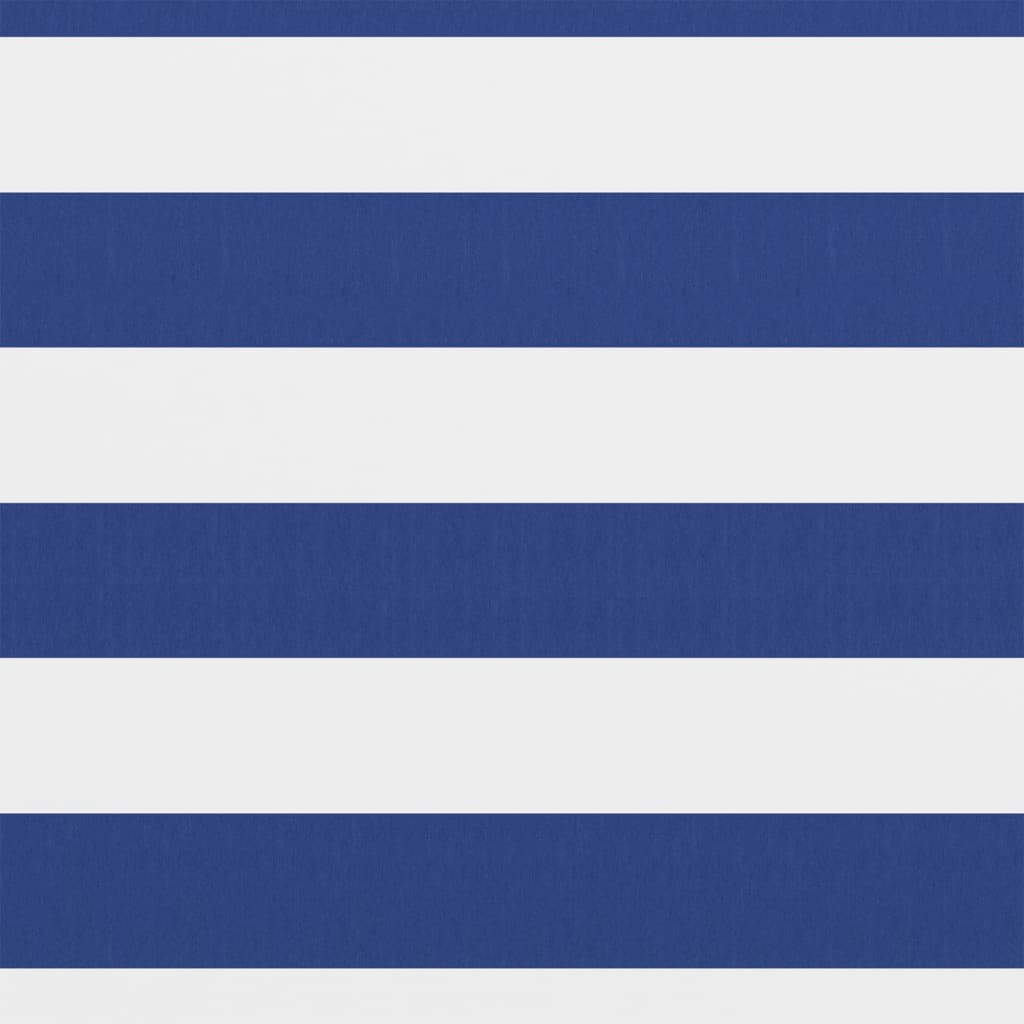 Balkon-Sichtschutz Weiß und Blau 90x400 cm Oxford-Gewebe