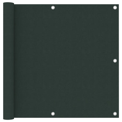 Balkon-Sichtschutz Dunkelgrün 90x600 cm Oxford-Gewebe