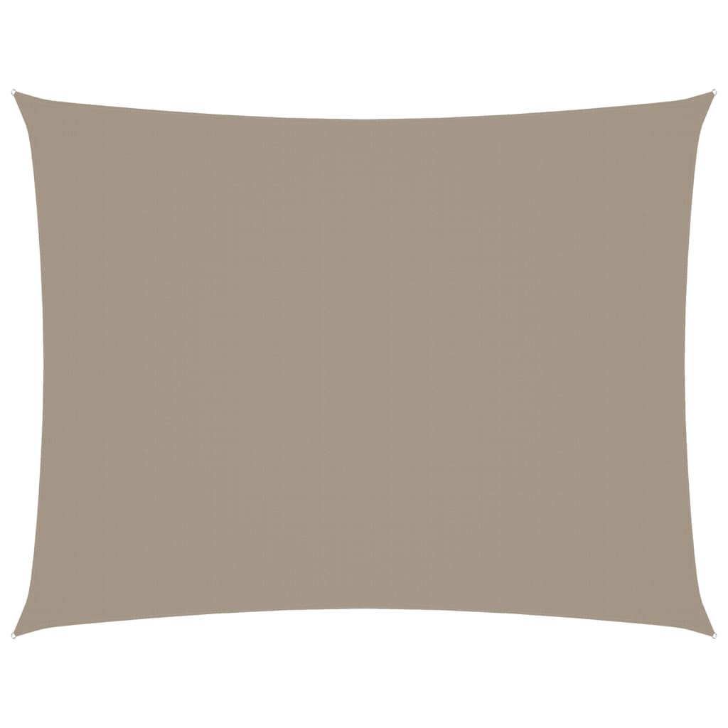 Sonnensegel Oxford-Gewebe Rechteckig 3x4 m Taupe